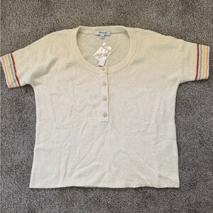 Madewell short sleeve sweater